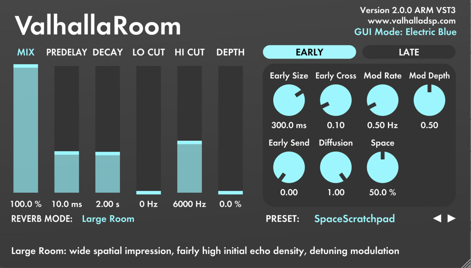 Valhalla Room: Room Reverb Plugin | Valhalla DSP Plugins